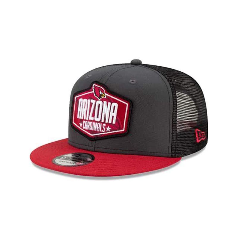 NFL Arizona Cardinals Draft 9Fifty Snapback (BJG1466) - Grey New Era Caps